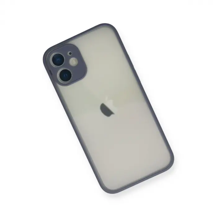 İphone 11 Pro Max Kılıf Montreal Silikon Kapak - Gri