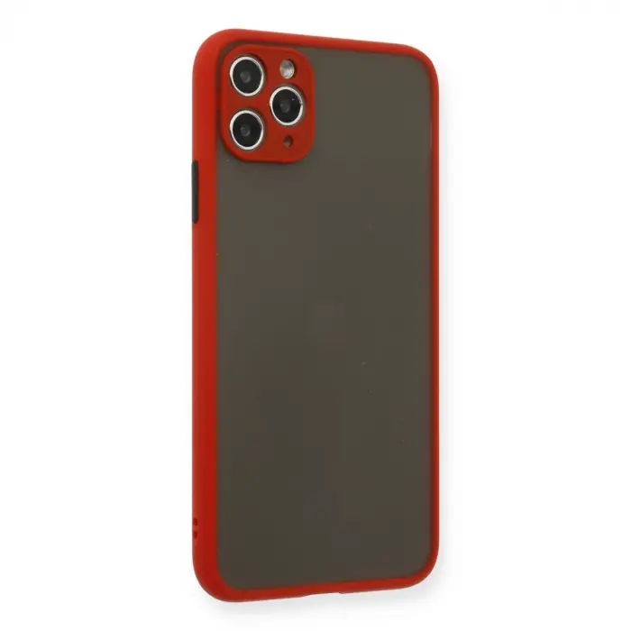 İphone 11 Pro Max Kılıf Montreal Silikon Kapak - Kırmızı