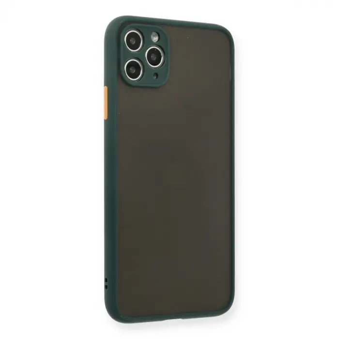 İphone 11 Pro Max Kılıf Montreal Silikon Kapak - Yeşil