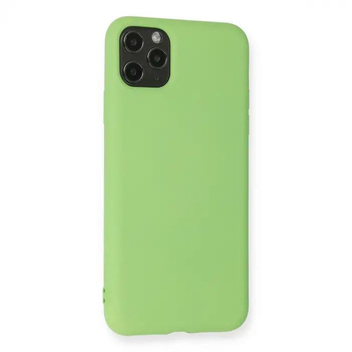 İphone 11 Pro Max Kılıf Nano İçi Kadife Silikon - Yeşil