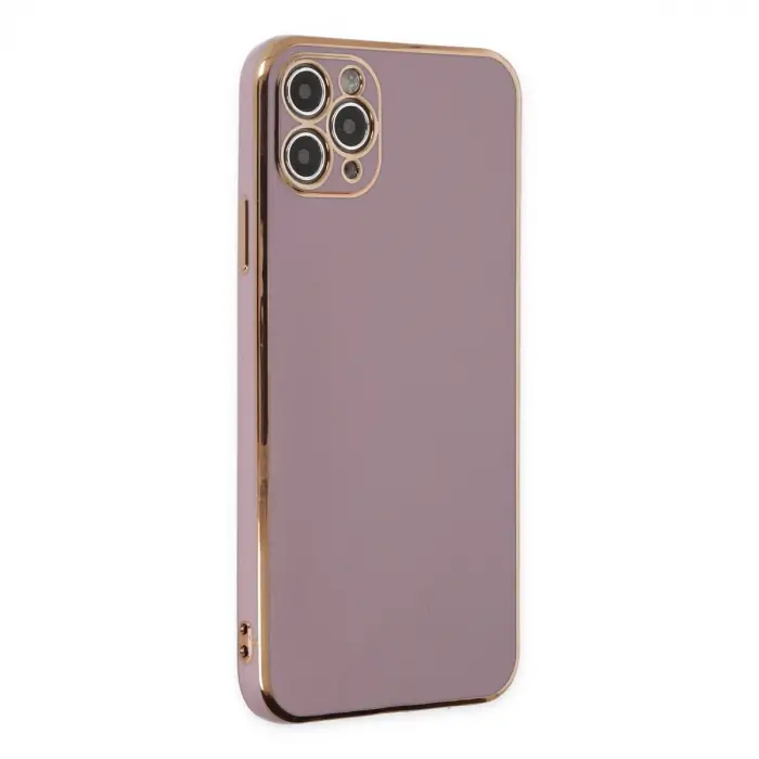 İphone 11 Pro Max Kılıf Volet Silikon - Mor