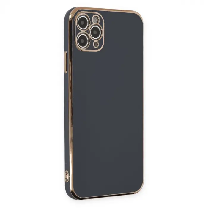 İphone 11 Pro Max Kılıf Volet Silikon - Siyah