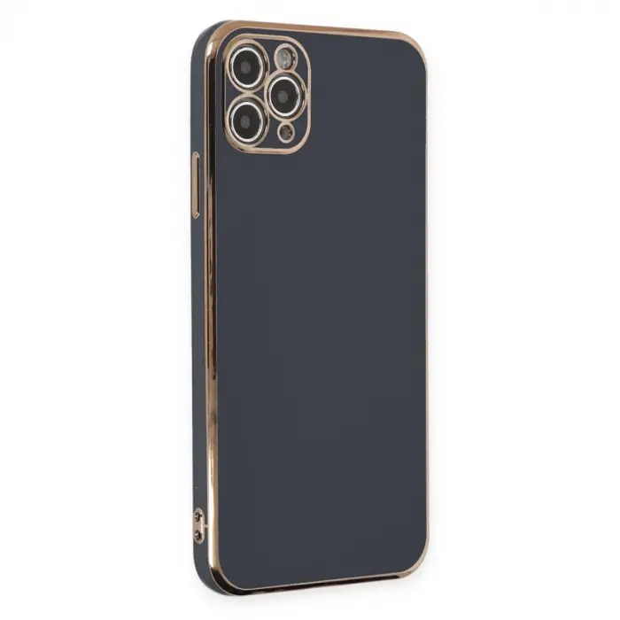 İphone 11 Pro Max Kılıf Volet Silikon - Siyah