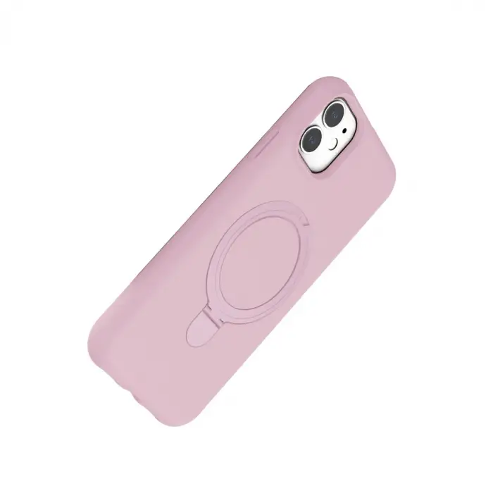 İphone 11 Regal Magsafe Standlı Kapak - Açık Pembe