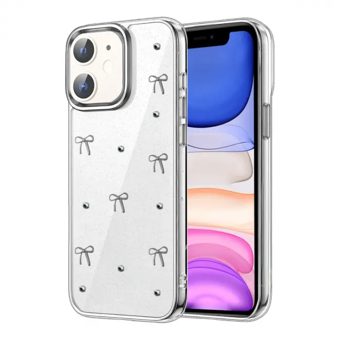 İphone 12 Fiyonk Desenli Kapak - Desen 5