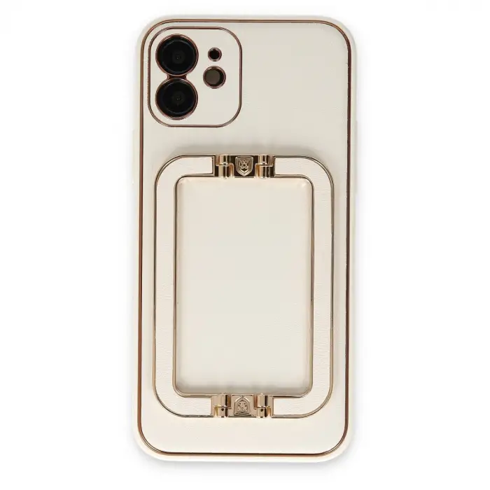 İphone 12 Kılıf Coco Elit Kapak - Beyaz