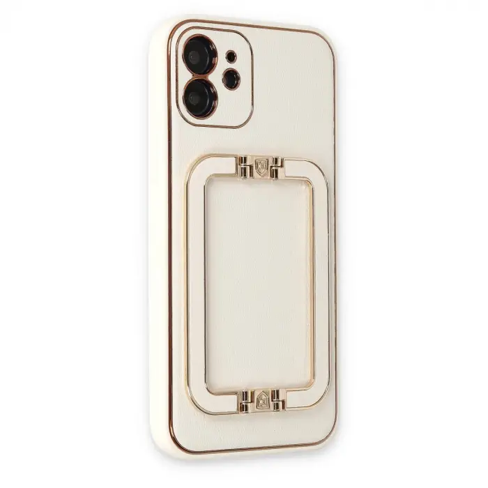İphone 12 Kılıf Coco Elit Kapak - Beyaz