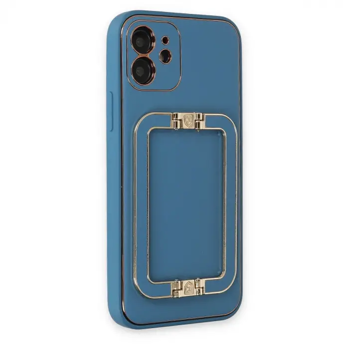 İphone 12 Kılıf Coco Elit Kapak - Mavi