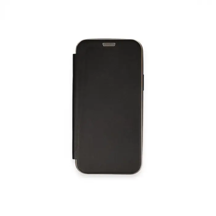 İphone 12 Kılıf Dolpin Kapaklı - Siyah