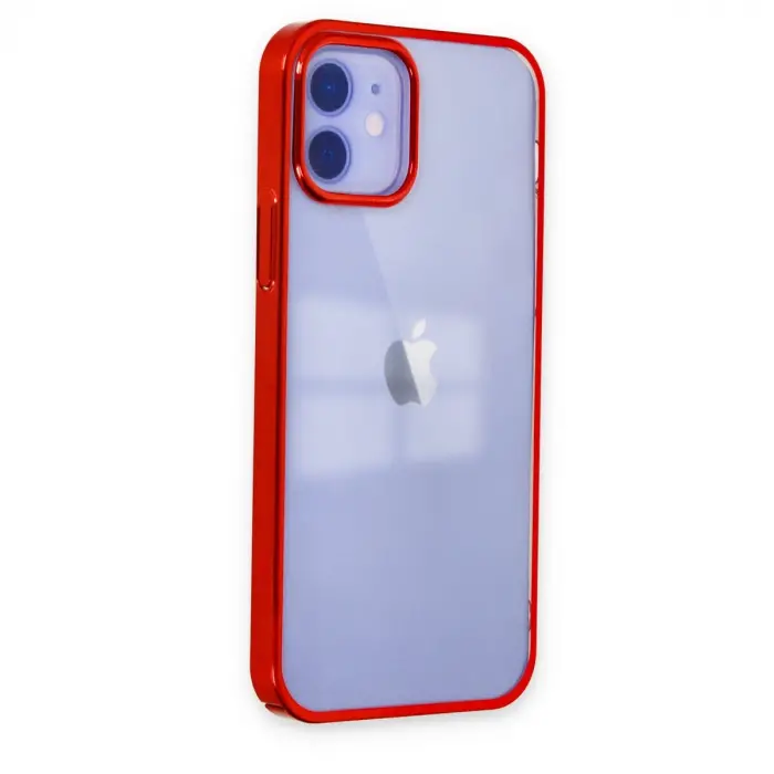 İphone 12 Kılıf Element Silikon - Kırmızı