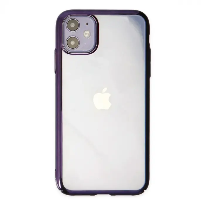İphone 12 Kılıf Element Silikon - Mor
