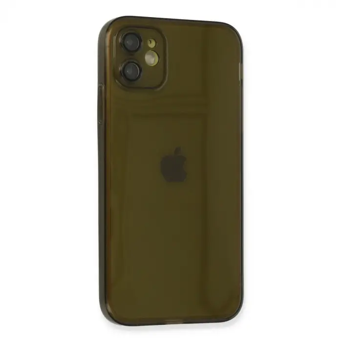 İphone 12 Kılıf Fly Lens Silikon - Siyah