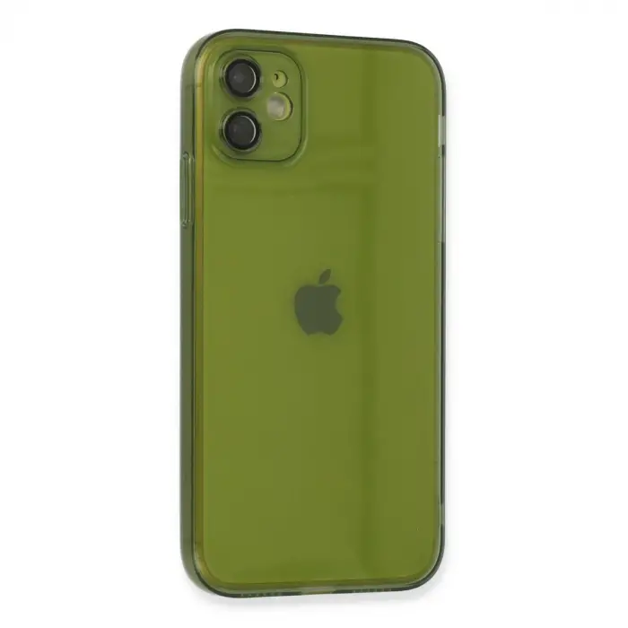 İphone 12 Kılıf Fly Lens Silikon - Yeşil