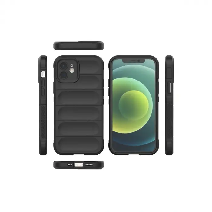 İphone 12 Kılıf Optimum Silikon - Siyah