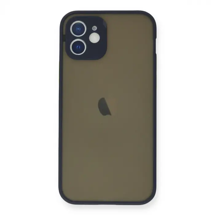 İphone 12 Mini Kılıf Montreal Silikon Kapak - Lacivert