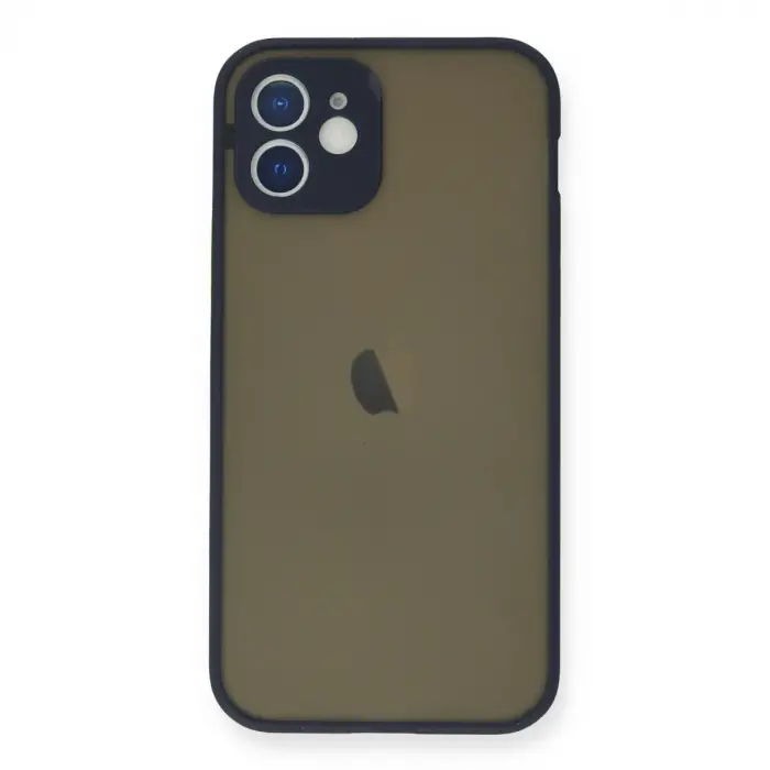 İphone 12 Mini Kılıf Montreal Silikon Kapak - Lacivert