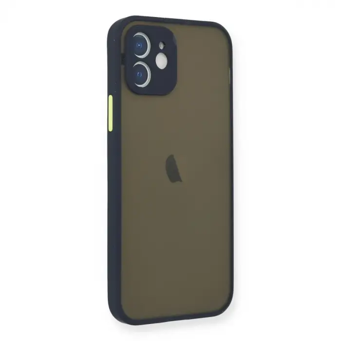 İphone 12 Mini Kılıf Montreal Silikon Kapak - Lacivert