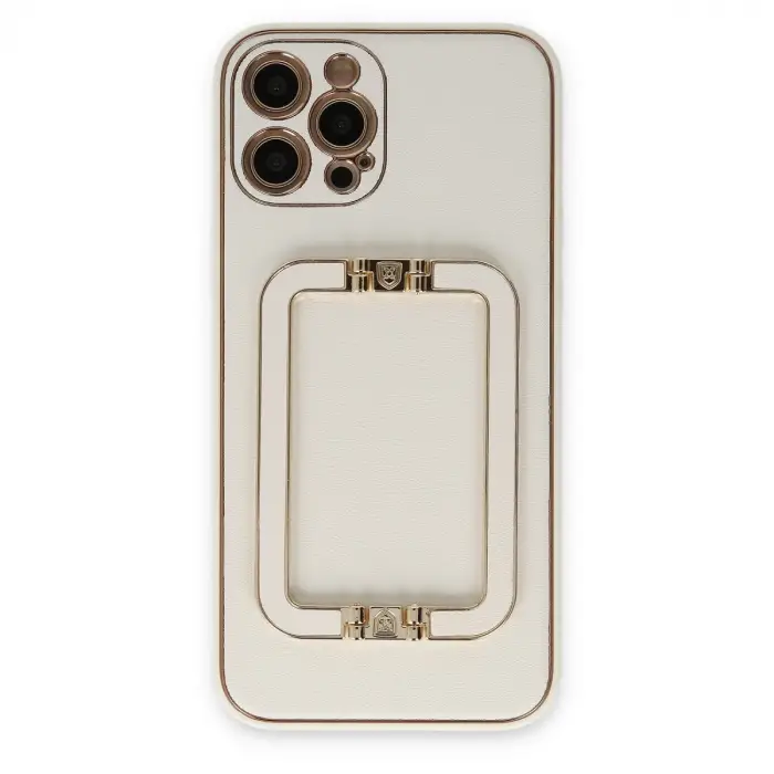 İphone 12 Pro Kılıf Coco Elit Kapak - Beyaz