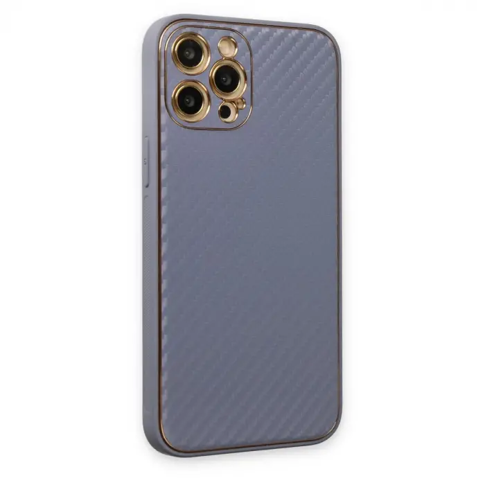 İphone 12 Pro Kılıf Coco Karbon Silikon - Gri