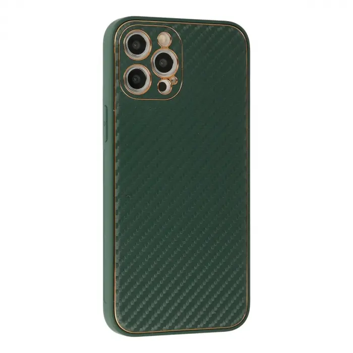 İphone 12 Pro Kılıf Coco Karbon Silikon - Yeşil