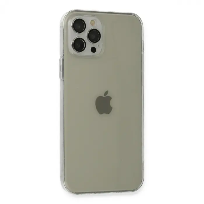 İphone 12 Pro Kılıf Fly Lens Silikon - Şeffaf