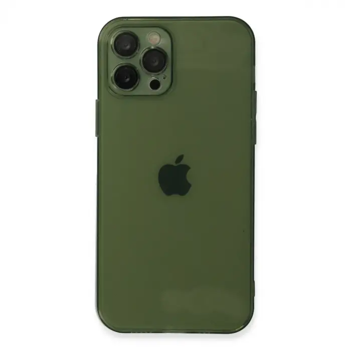 İphone 12 Pro Kılıf Fly Lens Silikon - Yeşil