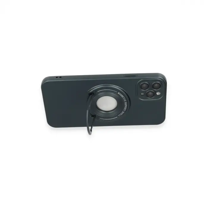 İphone 12 Pro Kılıf Lukka Magneticsafe Kapak - Koyu Yeşil