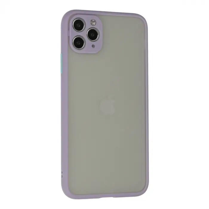 İphone 12 Pro Kılıf Montreal Silikon Kapak - Mor