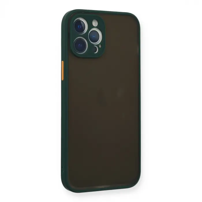 İphone 12 Pro Kılıf Montreal Silikon Kapak - Yeşil