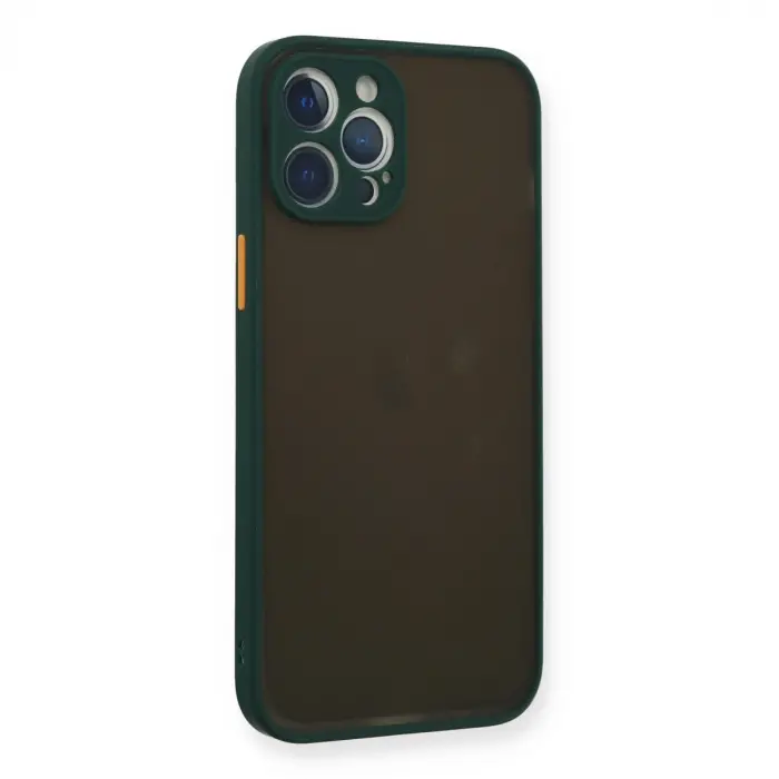 İphone 12 Pro Kılıf Montreal Silikon Kapak - Yeşil
