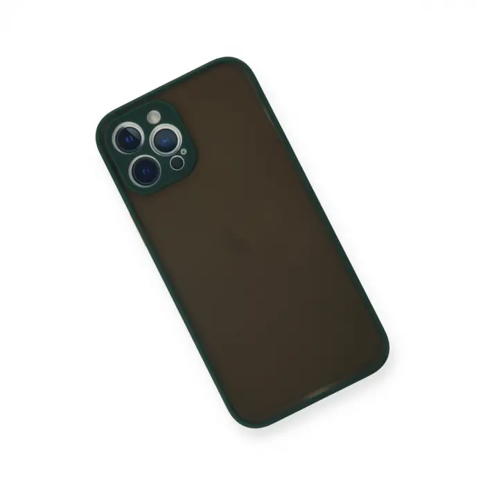 İphone 12 Pro Kılıf Montreal Silikon Kapak - Yeşil