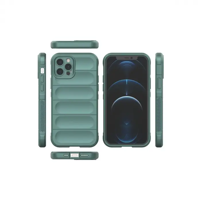 İphone 12 Pro Kılıf Optimum Silikon - Koyu Yeşil