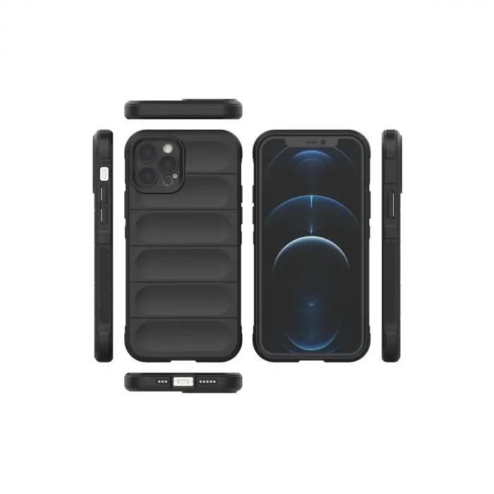 İphone 12 Pro Kılıf Optimum Silikon - Siyah