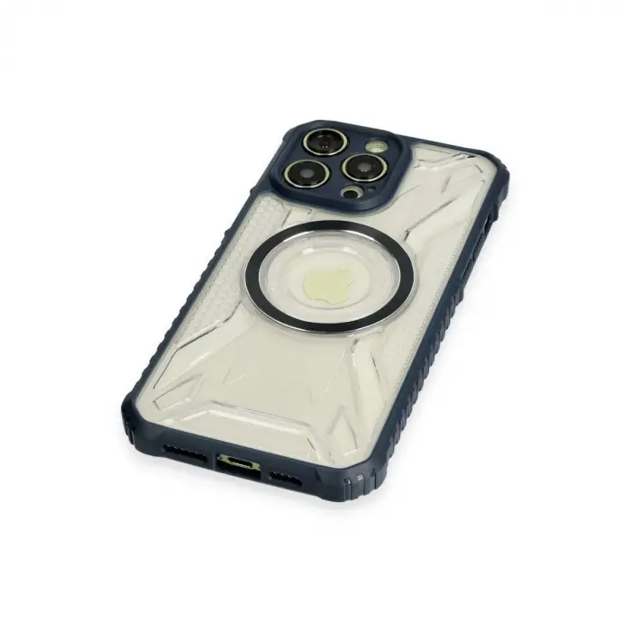 İphone 12 Pro Kılıf Prag Magneticsafe Kapak - Lacivert