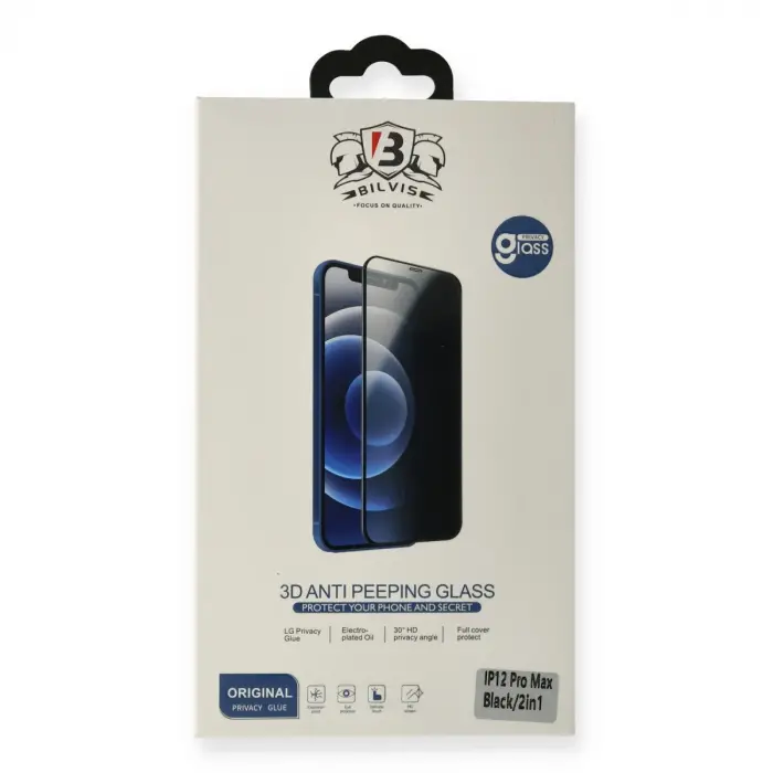 İphone 12 Pro Max Bilvis Hayalet Cam Ekran Koruyucu