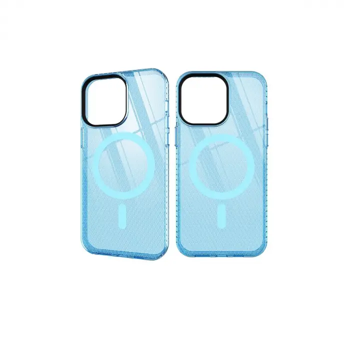 İphone 12 Pro Max Kılıf Beta Magneticsafe Silikon - Mavi