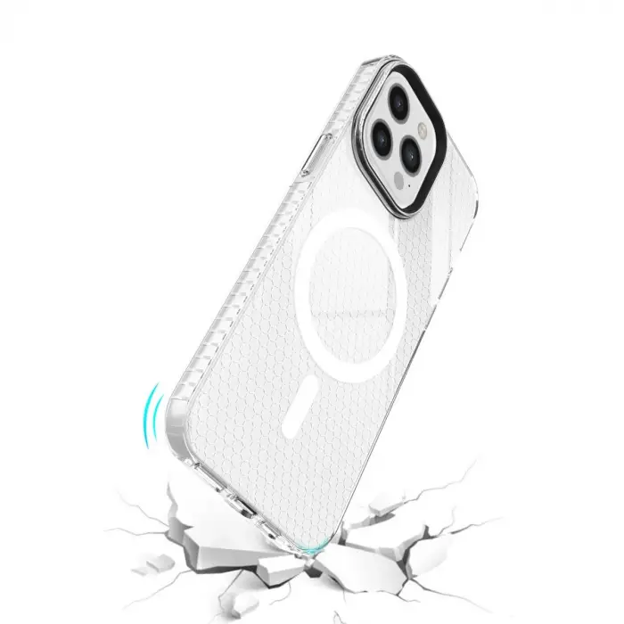 İphone 12 Pro Max Kılıf Beta Magneticsafe Silikon - Şeffaf