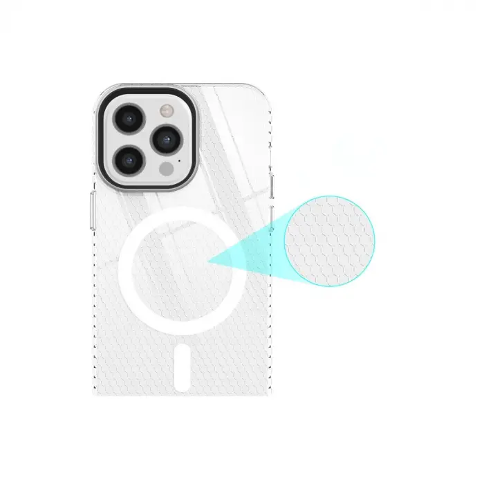 İphone 12 Pro Max Kılıf Beta Magneticsafe Silikon - Şeffaf