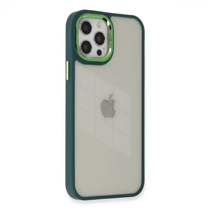 İphone 12 Pro Max Kılıf Dora Kapak - Haki Yeşil