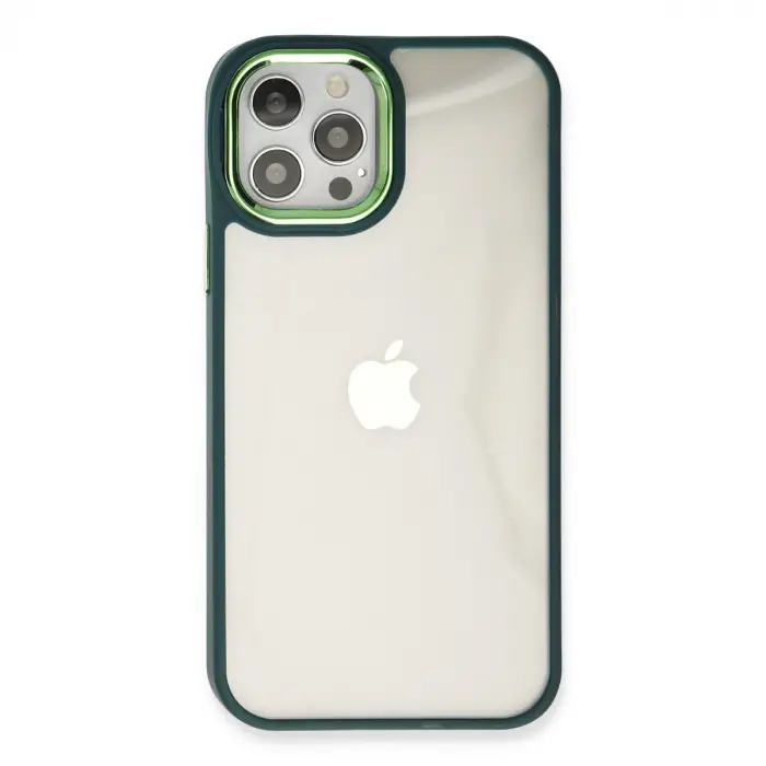 İphone 12 Pro Max Kılıf Dora Kapak - Haki Yeşil