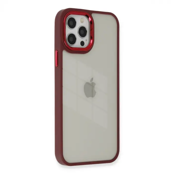 İphone 12 Pro Max Kılıf Dora Kapak - Kırmızı