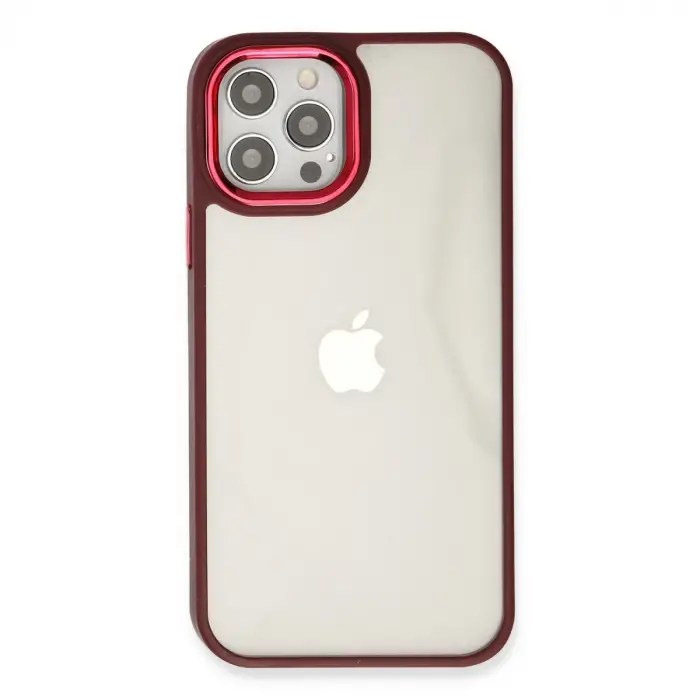 İphone 12 Pro Max Kılıf Dora Kapak - Kırmızı
