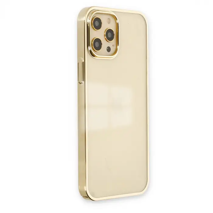 İphone 12 Pro Max Kılıf Element Silikon - Gold