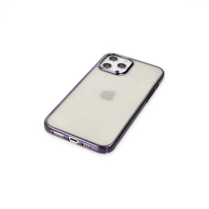 İphone 12 Pro Max Kılıf Element Silikon - Mor