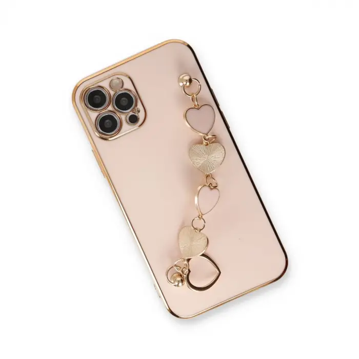 İphone 12 Pro Max Kılıf Esila Silikon - Pudra