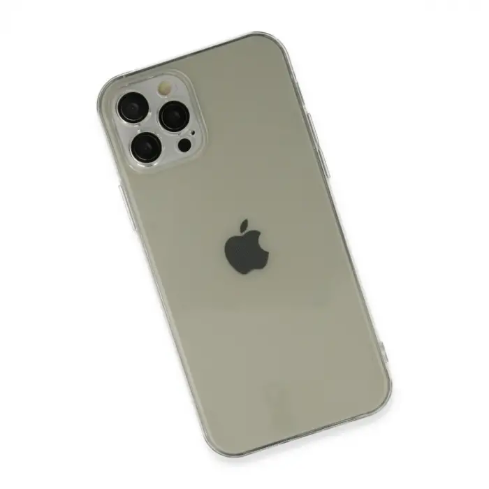 İphone 12 Pro Max Kılıf Fly Lens Silikon - Şeffaf