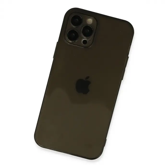 İphone 12 Pro Max Kılıf Fly Lens Silikon - Siyah
