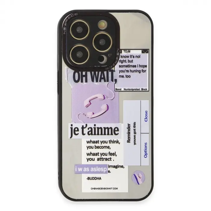 İphone 12 Pro Max Kılıf Mirror Desenli Kapak - Mirror - 4