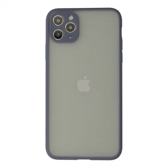 İphone 12 Pro Max Kılıf Montreal Silikon Kapak - Gri