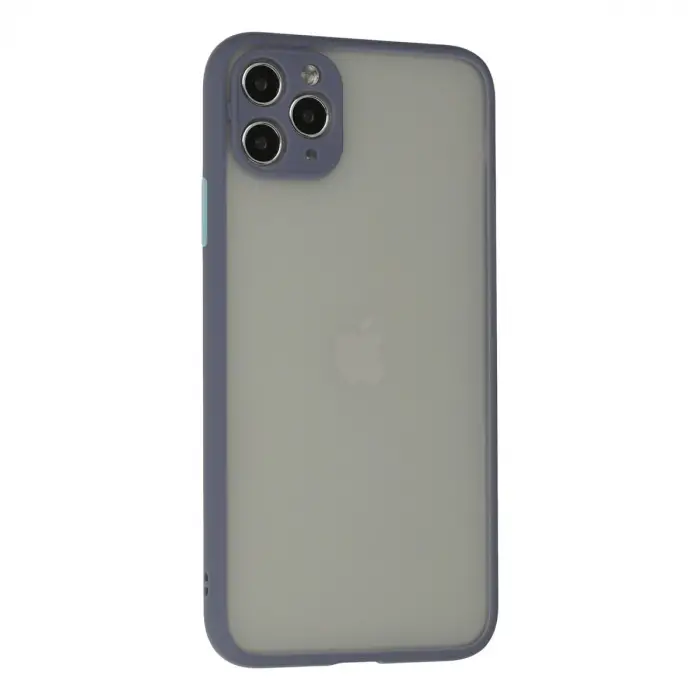 İphone 12 Pro Max Kılıf Montreal Silikon Kapak - Gri